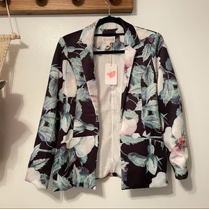 Beautiful watercolor floral blazer